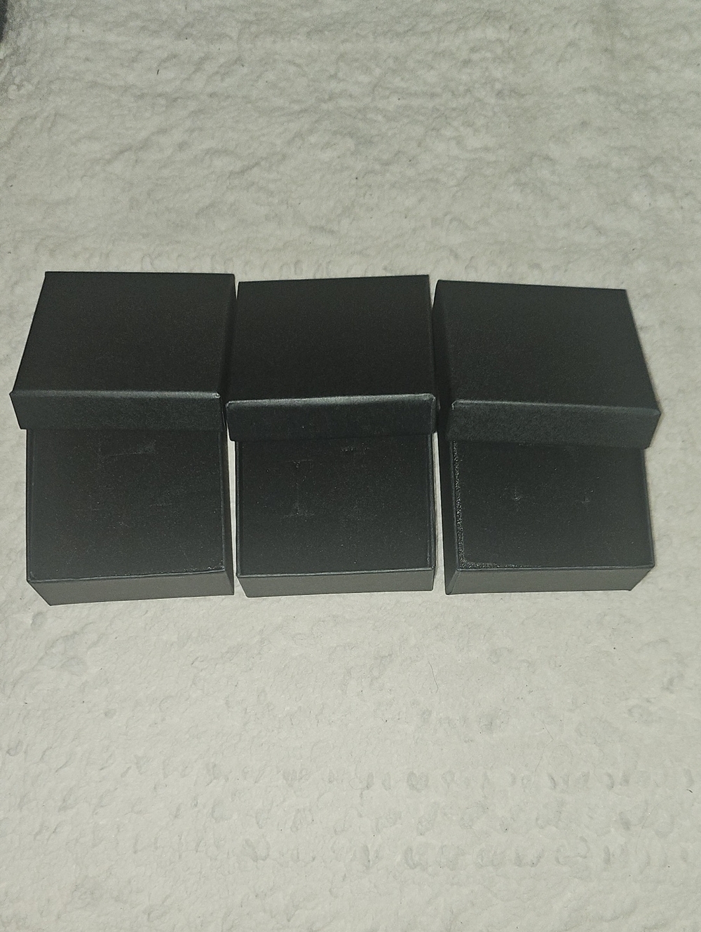 Set of 3 Black Jewelry Gift Boxes